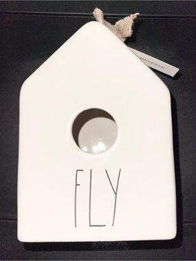 Rae Dunn White 'FLY' Ceramic Birdhouse